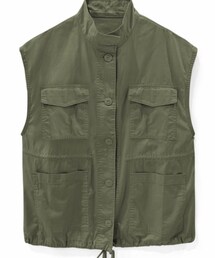 GRL | スタンドカラーミリタリーベスト【on145】(ミリタリージャケット)