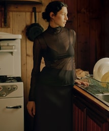 UNIQLO | メッシュハイネックT【長袖】(トップス)