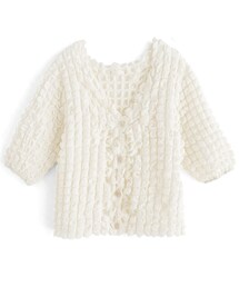 GRL | ふくれジャガードハーフスリーブカーディガン【tu696】(カーディガン/ボレロ)