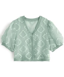 GRL | サークルシアーショート丈カーディガン【at2056】(カーディガン/ボレロ)