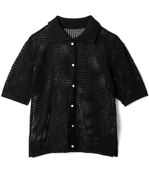 GRL | 襟付きメッシュカーディガン【dh1170】(カーディガン/ボレロ)