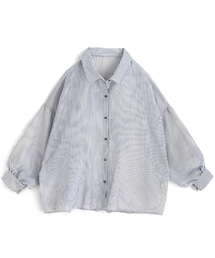 GRL | ストライプ柄シアーシャツ【dk954】(シャツ/ブラウス)