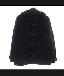 NANO universe | 古着。メンズS。ネイビー。スナップボタン付き。(ダッフルコート)