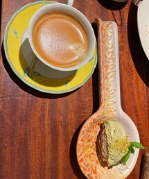 ピスタチオのティラミス🧁 | 近所のイタリア料理屋さんのデザート。(その他)