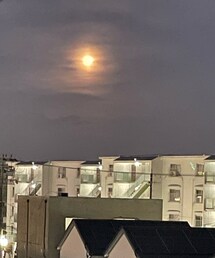 朧月🌕 | 昨日駅のホームから見えた月。(その他)