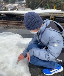 普通の定規 | 普通の15センチ定規で雪をガリガリしてる(その他)
