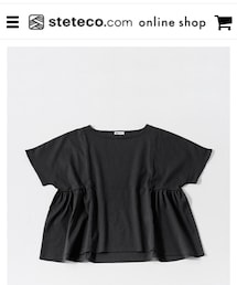 steteco.com | 綿クレープ生地のブラウス。通気性良く涼しい。(シャツ/ブラウス)