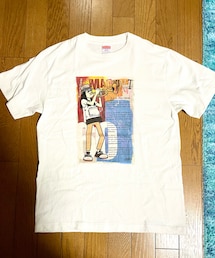 MAGUMIさんTシャツ | レピッシュのMAGUMIさん還暦記念✨で作られたTシャツ。トランペット🎺を吹くMAGUMIさんのイラスト。(Tシャツ/カットソー)