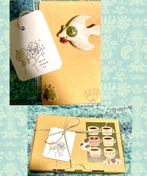 teto ohana to | teto 森のおしゃれさん🌳＊おしゃれとりさん＊ベレー帽被った可愛いとりさん☺️ラッピングも素敵🍀☕️✨#購入品(ブローチ/コサージュ)