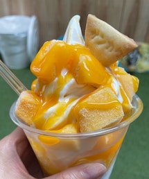 マンゴーアイス🍨🥭 | とあるクレープ屋さんの、マンゴーアイスクリーム🍨🥭✨(その他)
