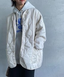 JEANS FACTORY  | キルティングコート。古着で購入。Lサイズ。(ブルゾン)