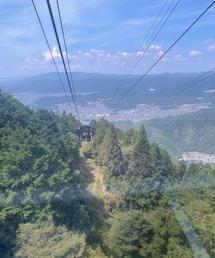 🚡から見た景色 | ロープウェイから見下ろした景色。下は京都市内。(その他)