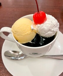 珈琲館🍨 | 珈琲館のデザート🎵コーヒーゼリーの上にホイップとアイス🍨寒い日だったけど、食後にとても食べたくなり注文…(その他)