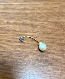 Jouete | 片方用ピアス✨石からぶら下がるパールがキャッチになってる。(ピアス(片耳用))