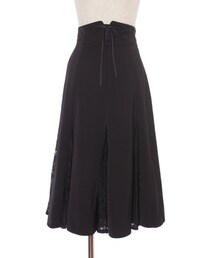 an another angelus | レース切替フレアースカート/an another angelus [39BG02p007]

(スカート)