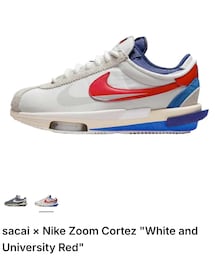 NIKE | sacai × Nike Zoom Cortez “White and University Red”(スニーカー)