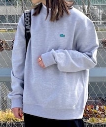 LACOSTE L!VE | ラコステライブ ソリッドクルーネックスウェット(スウェット)