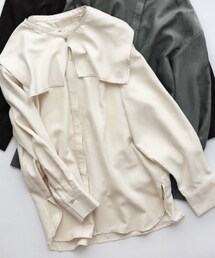 k.growth | 前後２wayつけ襟細コールテンカラーブラウス(シャツ/ブラウス)