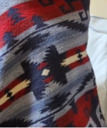 RALPH LAUREN | 90s Polo Ralph Lauren Home "Raton" cotton Jacquard Blanket 60/90 big size(ブランケット)