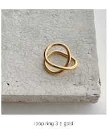 CHIEKO+ | loop ring 3 † gold(リング)