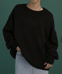 DHOLIC | アンバランスルーズフィットニット p279795(ニット/セーター)