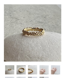 CHIEKO+ | caviar ring † gold(リング)