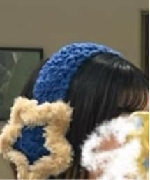自分で作ったイヤーマフ🟦💖 | その他ヘアアクセサリー