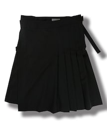 Yohji Yamamoto POUR HOMME | ウールギャバジン　ストラップ付プリーツスカート(スカート)