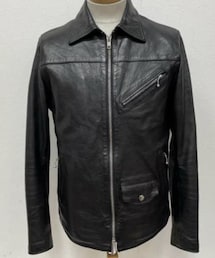 original order made | オリジナルオーダーメイド　カーフレザーシングルライダースジャケット(ライダースジャケット)