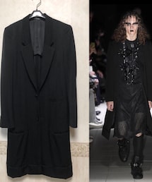 COMME des GARCONS HOMME PLUS | ウールギャバジン テーラードロングJKT(テーラードジャケット)