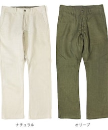 BROWN by 2-tacs | FLARED（フレア）”SAFIRA LINEN TWILL”／BROWN by 2-tacs（ブラウンバイツータックス）(パンツ)