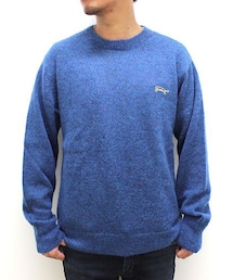 SEVEN BY SEVEN | CREW NECK MOHAIR KNIT（クルーネックモヘアニット）-SBS tiger-／seven by seven（セブンバイセブン）(ニット/セーター)