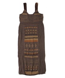 AgAwd | Long Knit Jilet Onepiece（ロングニットジレワンピース）[21-440007]／AgAwd（アガウド）(ワンピース)