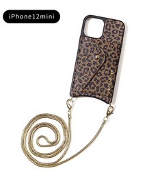 BANDOLIER | GIA SIDE SLOT LEOPARD（ジアサイドスロットレオパード）”12mini”／BANDOLIER（バンドリヤー）(スマホケース/カバー)