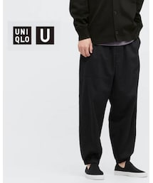 UNIQLO | ワイドフィットジョガーパンツ(その他パンツ)