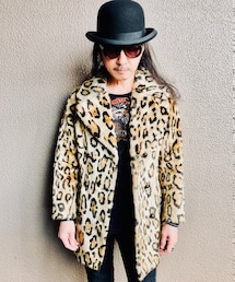 VINTAGE | レオパードファーコート(ピーコート)
