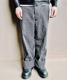 BLACK SIGN | ストライプワークパンツ(チノパンツ)
