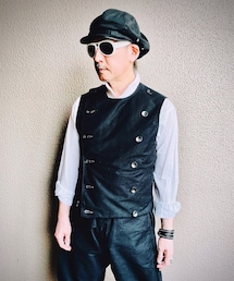 BLACK SIGN | ダブルブレストベスト(ベスト)