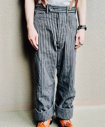BLACK SIGN | ストライプワークパンツ(チノパンツ)
