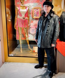 VINTAGE | レザーモーターサイクルコート(ライダースジャケット)