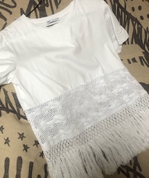 ZARA | 胸の下辺りから透ける感じだが丈長め(Tシャツ/カットソー)