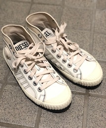 DIESEL | バイカラーソール ミドルカット スニーカー(スニーカー)
