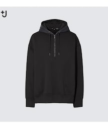 UNIQLO | ドライスウェットハーフジップパーカ（長袖） セットアップ可能(パーカー)