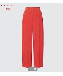 UNIQLO | コーデュロイワイドフィットタックパンツ(丈長め73cm)サイズM(パンツ)