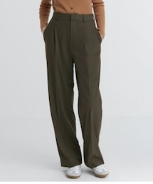 UNIQLO | タックワイドパンツ（ワンタック・丈長め76cm）サイズM(パンツ)