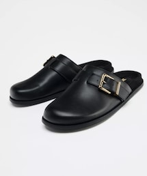 ZARA | メタルバックルクロッグサンダル(サンダル)