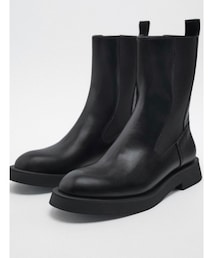 ZARA | フラットチェルシーブーツ(ブーツ)