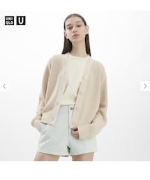 UNIQLO | リブカーディガン　サイズM(カーディガン/ボレロ)