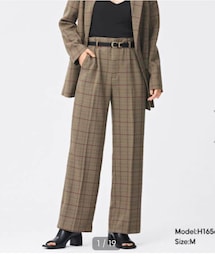 GU | ハイウエストストレートスラックス　Lサイズ(パンツ)