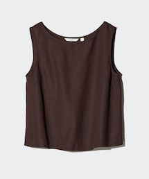 UNIQLO | リネンブレンドブラウス　サイズL(トップス)